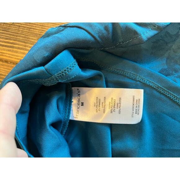 Francesca’s Babydoll Floral Mini Slip Dress Women Small Wedding Easter Spring - Picture 9 of 10